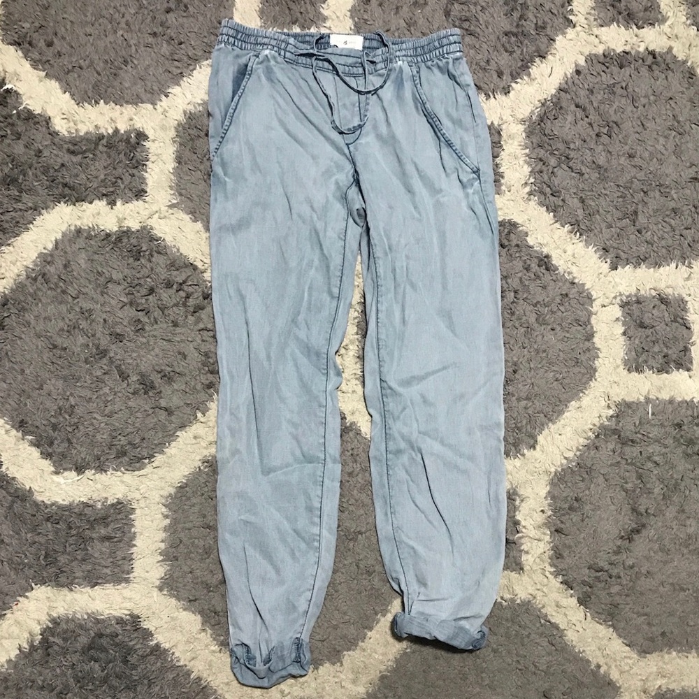 Denim joggers
